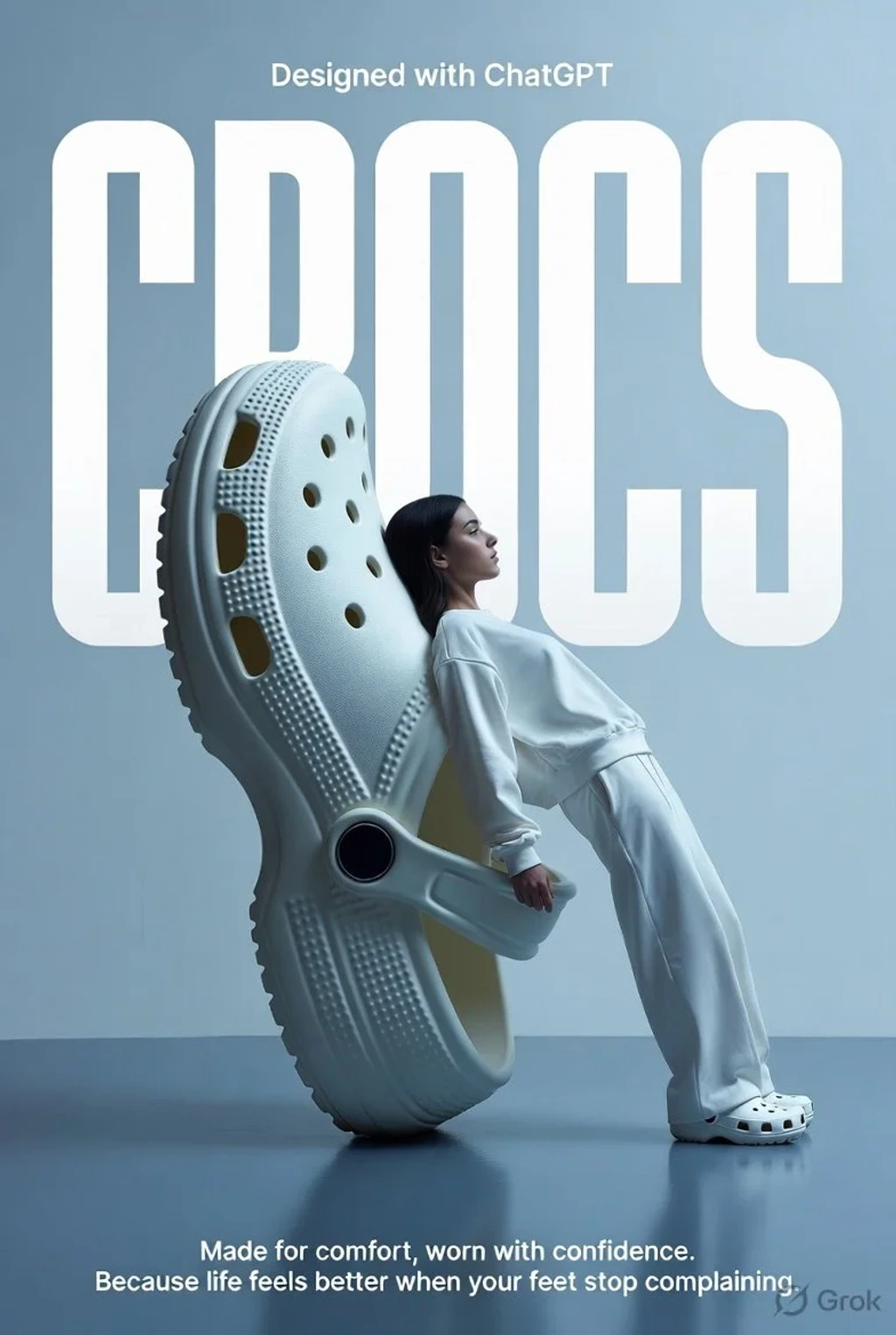 Commercial Product — A highfashion surrealist advertising poster
