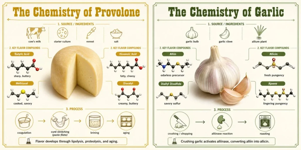 Food — 2x1 grid Do this Provolone  Garlic instru