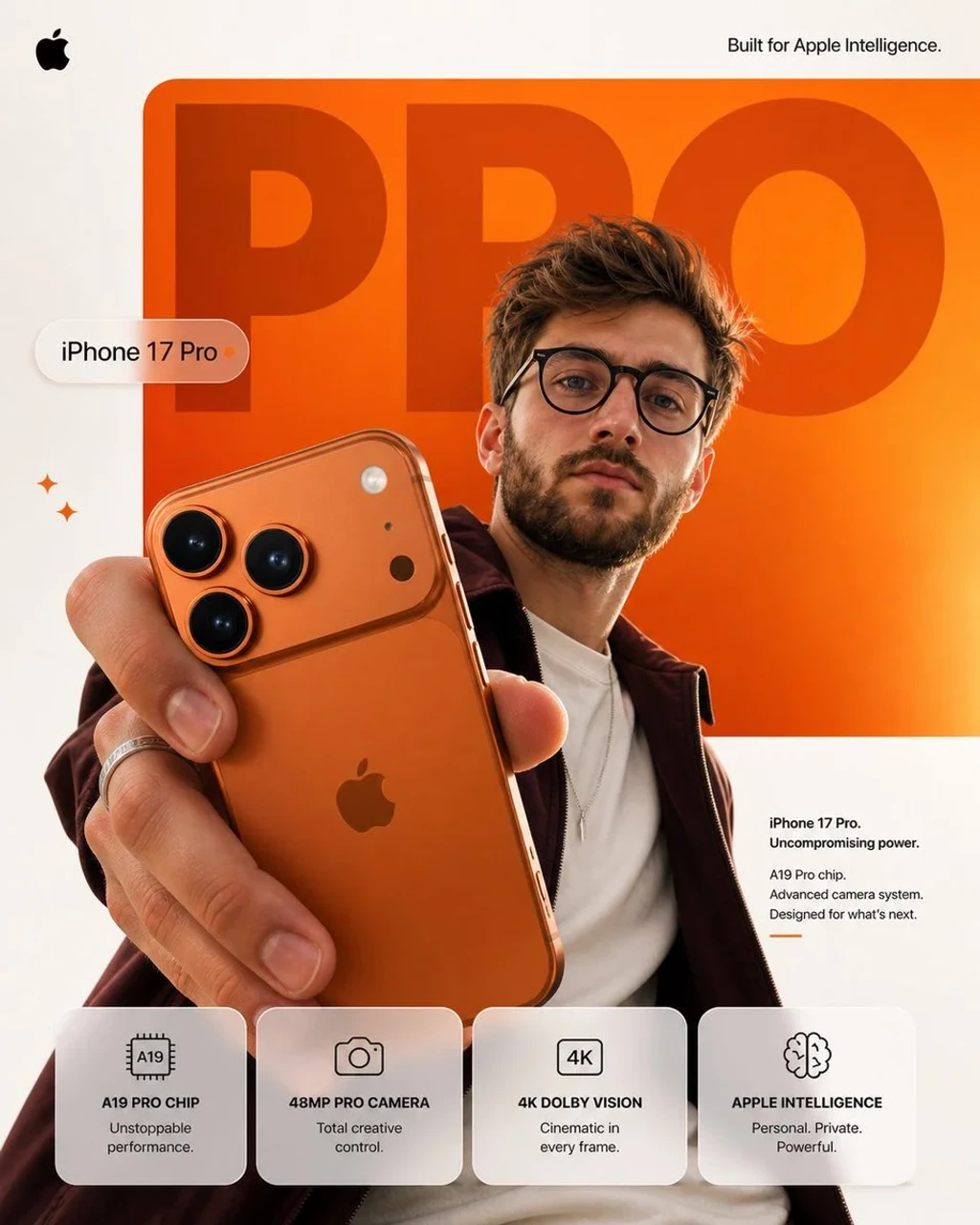 Commercial Product — Create a premium Applestyle smartphone adver