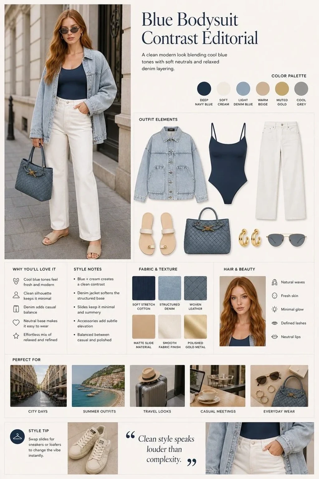 Commercial Product — Fashion editorial layout split design with m