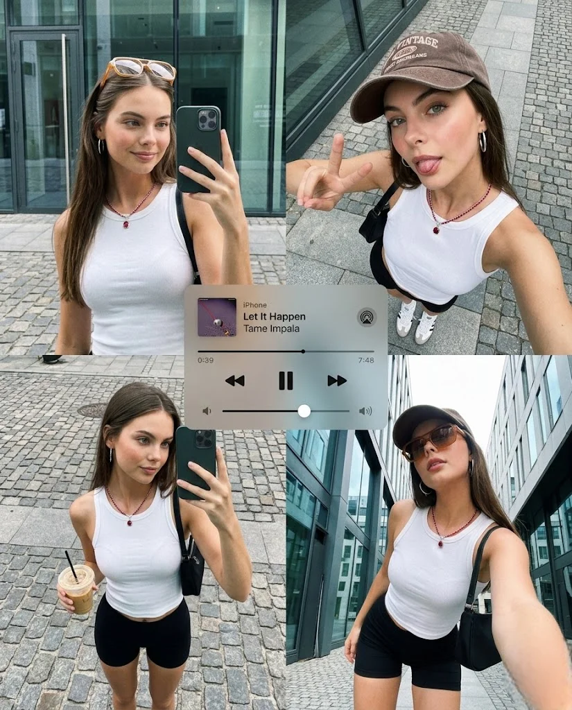 Pinterest Girl Aesthetic. How to Create Your Own Music Player Photo Collage
