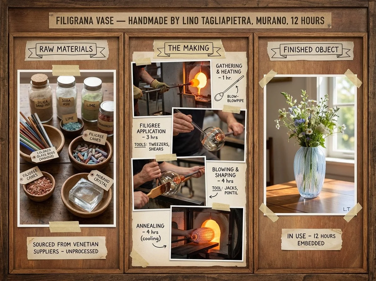 An artisan s method board for HANDMADE OBJECT —