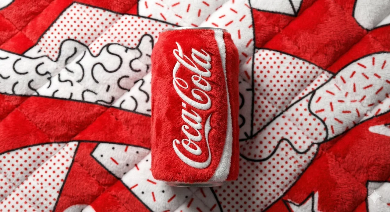 A beverage can branded BRAND NAME entirely made from