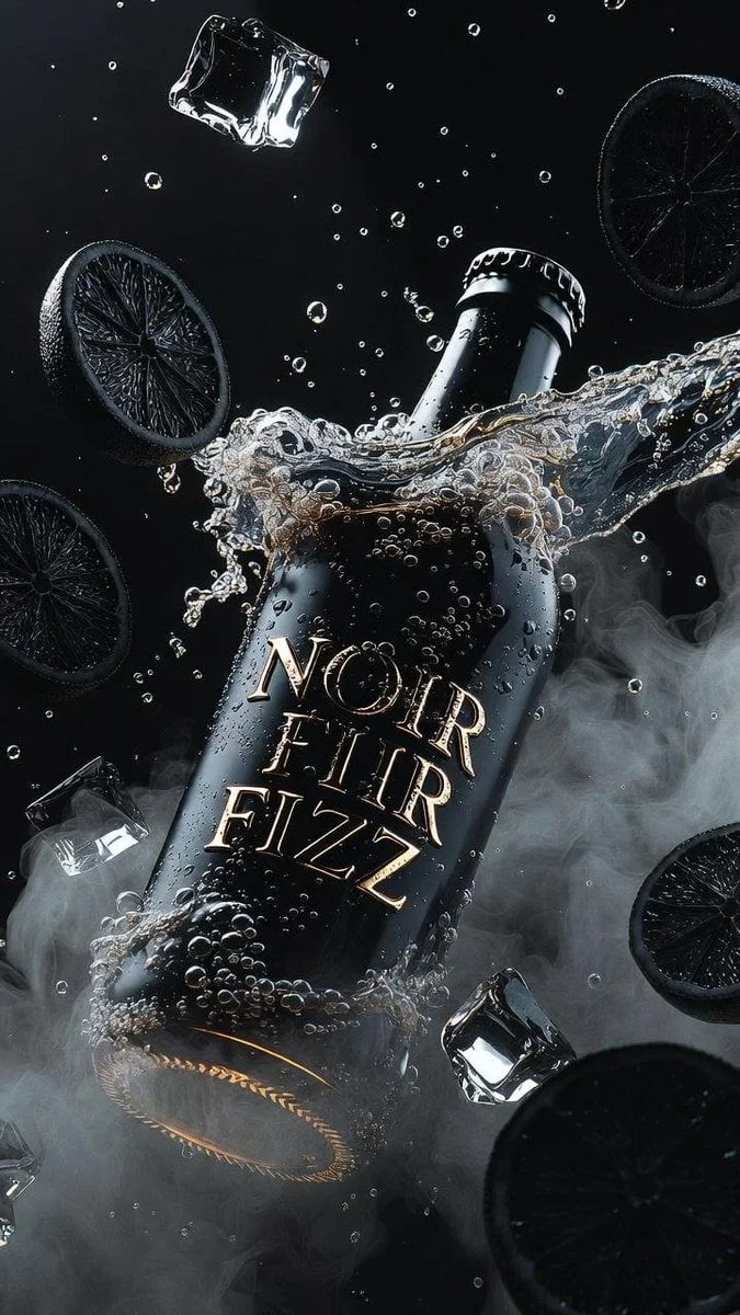 Ultra-cinematic product photography of a matte black