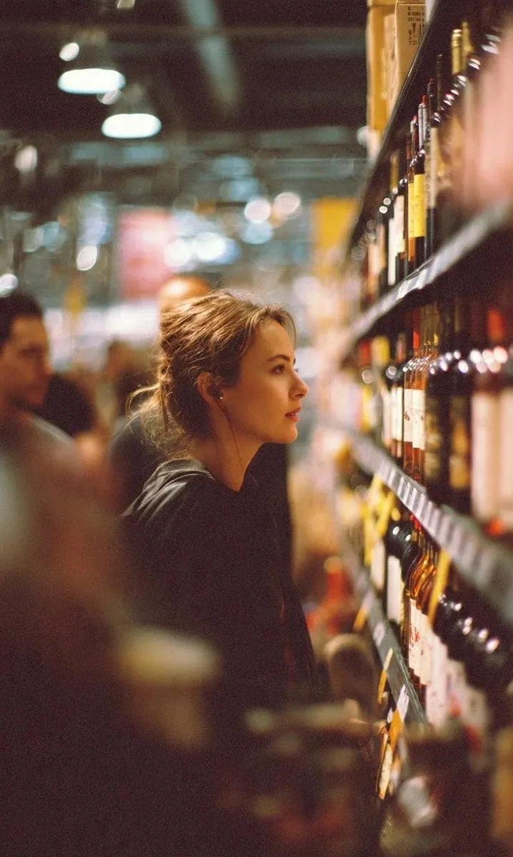 A cinematic side-profile portrait of a young woman