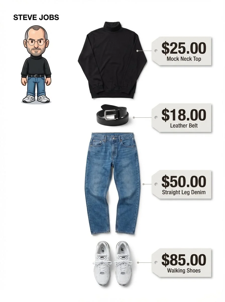 Create a clean minimalist fashion infographic from an