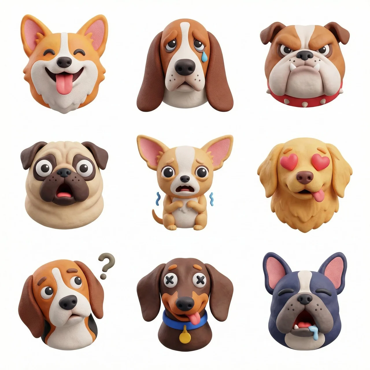 Create a collection of icons representing a theme