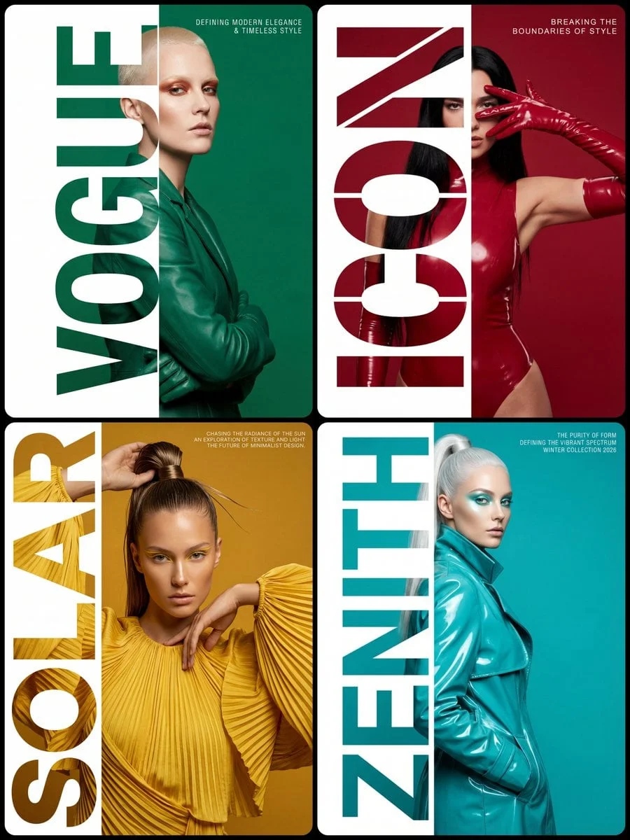 Style Composition High-fashion editorial typography