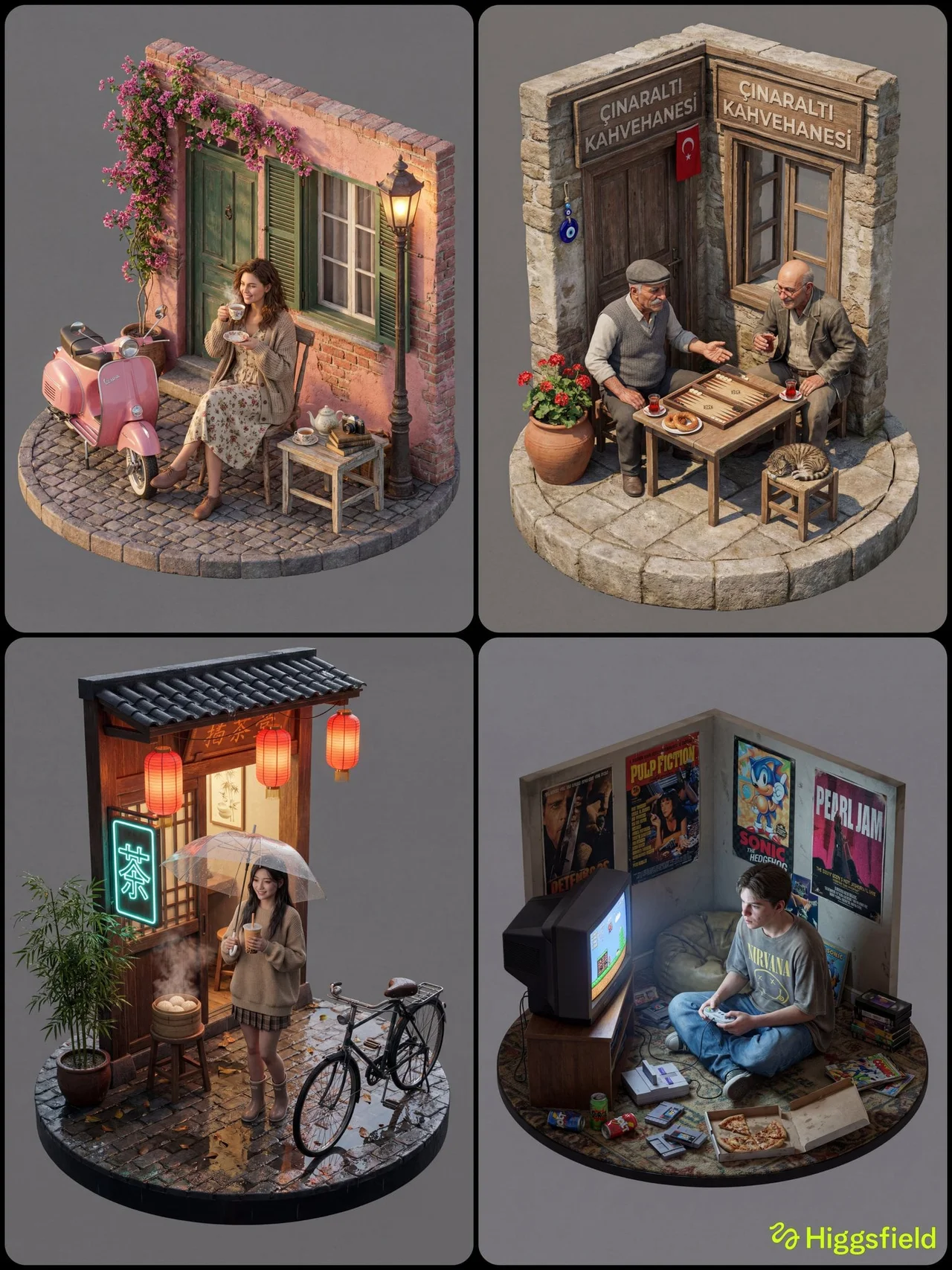 Concept A hyper-realistic 3D isometric view of a