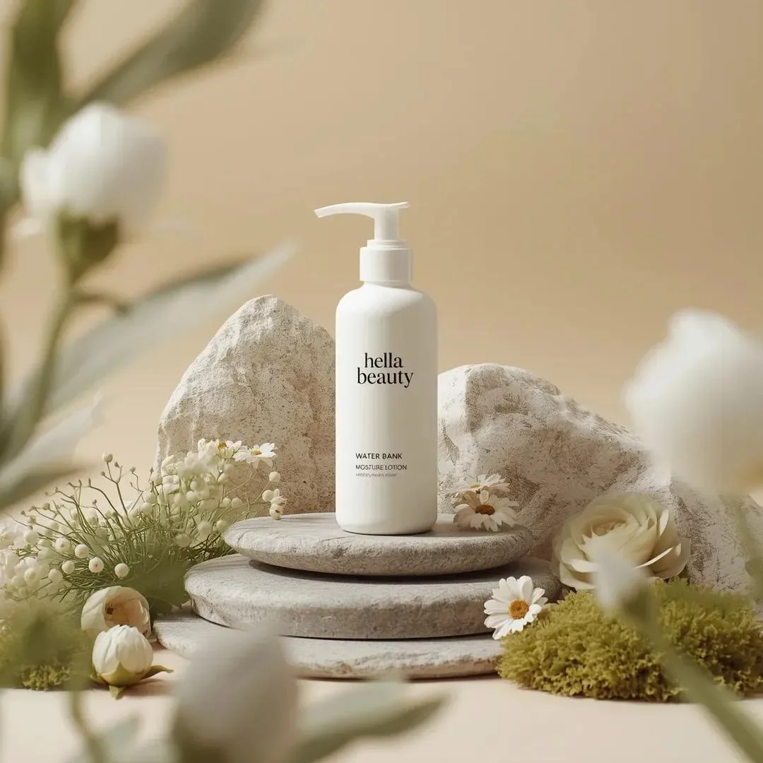 Ultra-high-end photorealistic commercial skincare