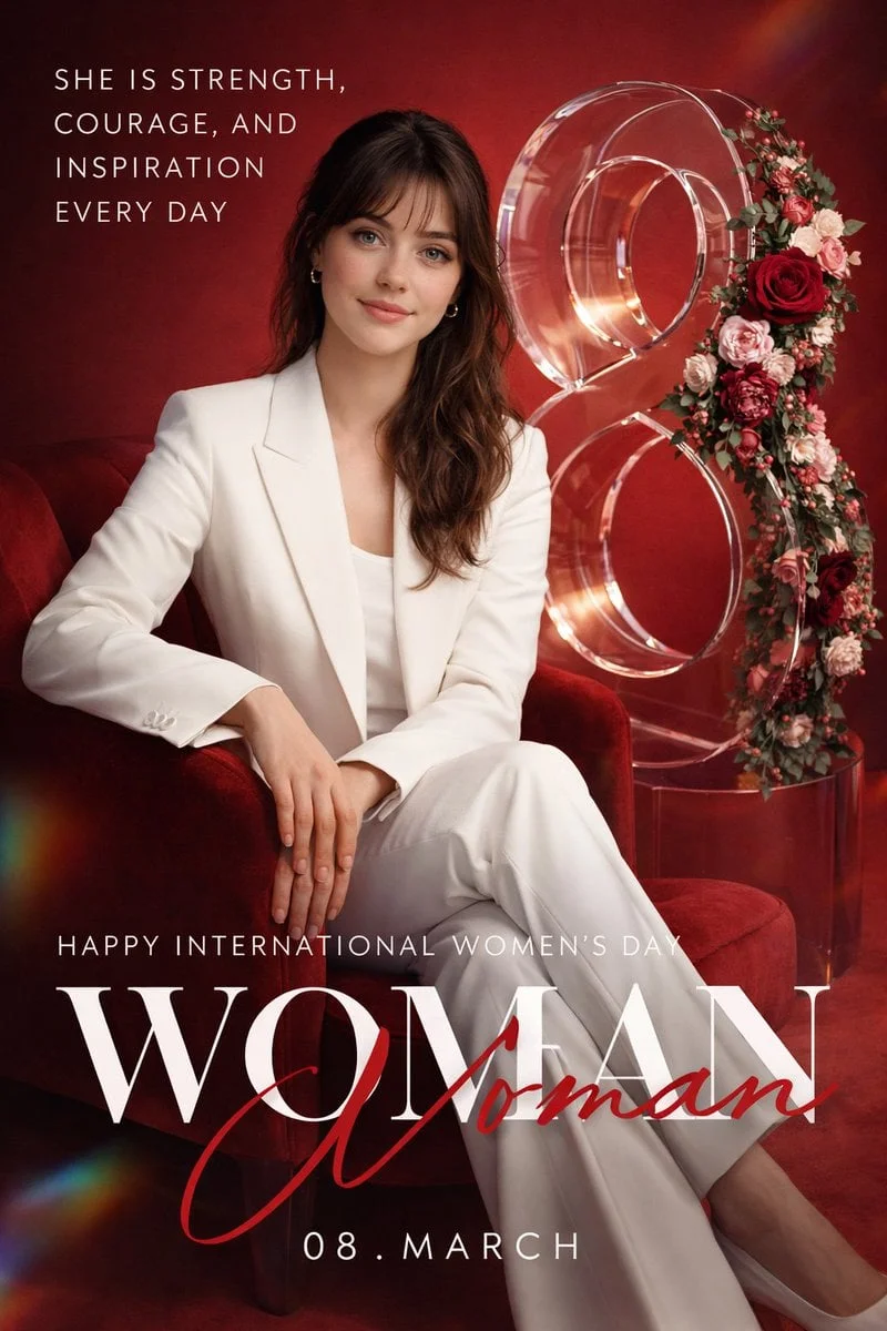 Create a high-end promotional poster for International