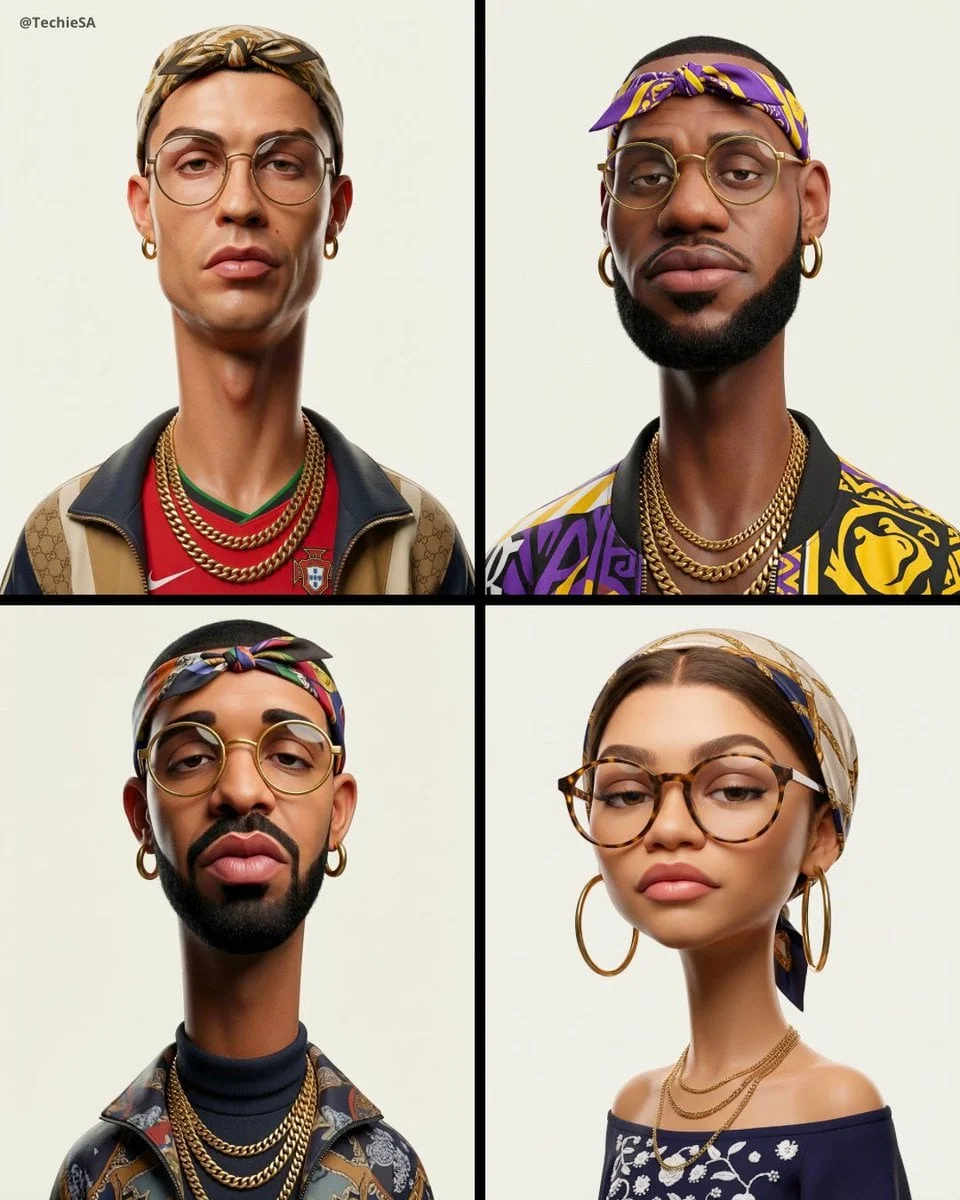 Create an exaggerated stylized 3D caricature character