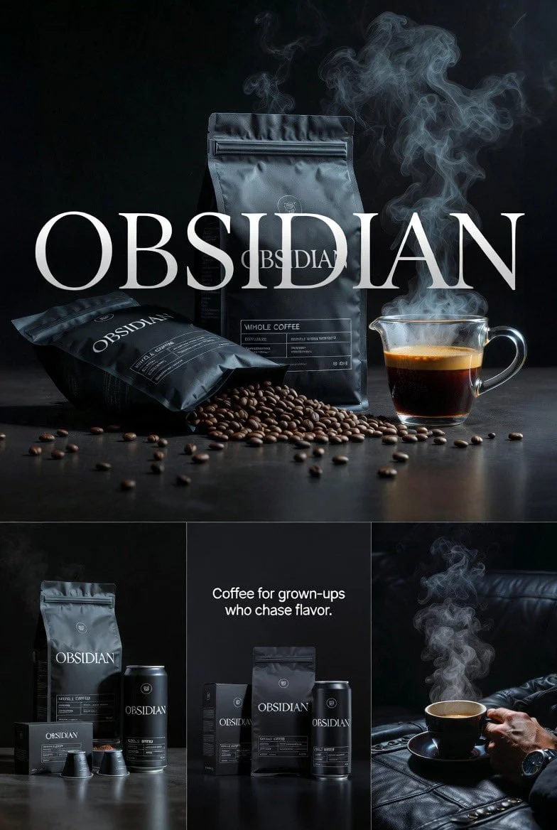 Create four connected premium realistic editorial images
