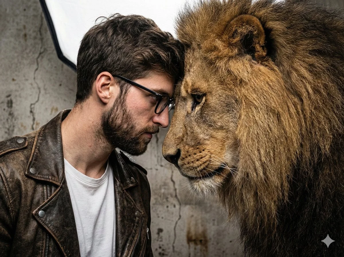 A gritty intense portrait of a man a friend of real