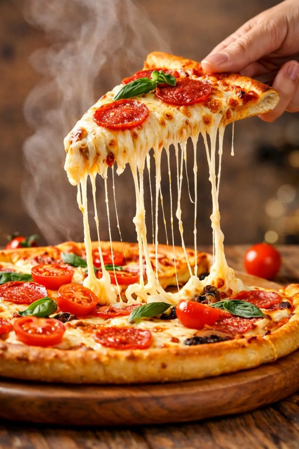 A hyper-realistic cinematic close-up of a freshly baked