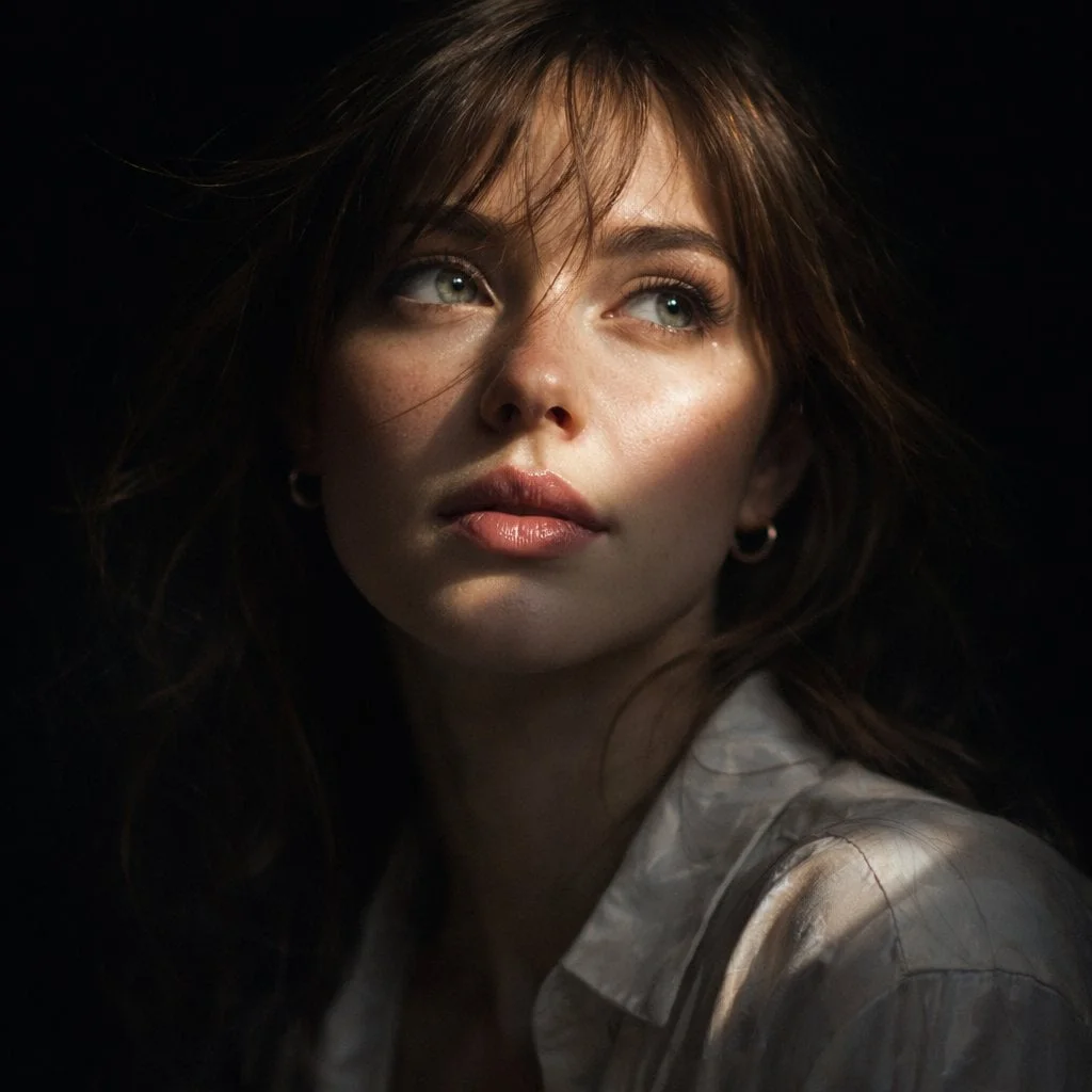 Hyper-realistic cinematic Create an 8k close-up portrait