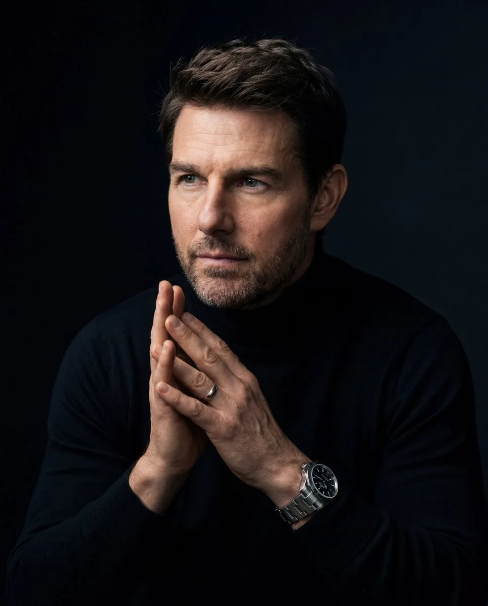 A hyper-realistic cinematic portrait of a man with