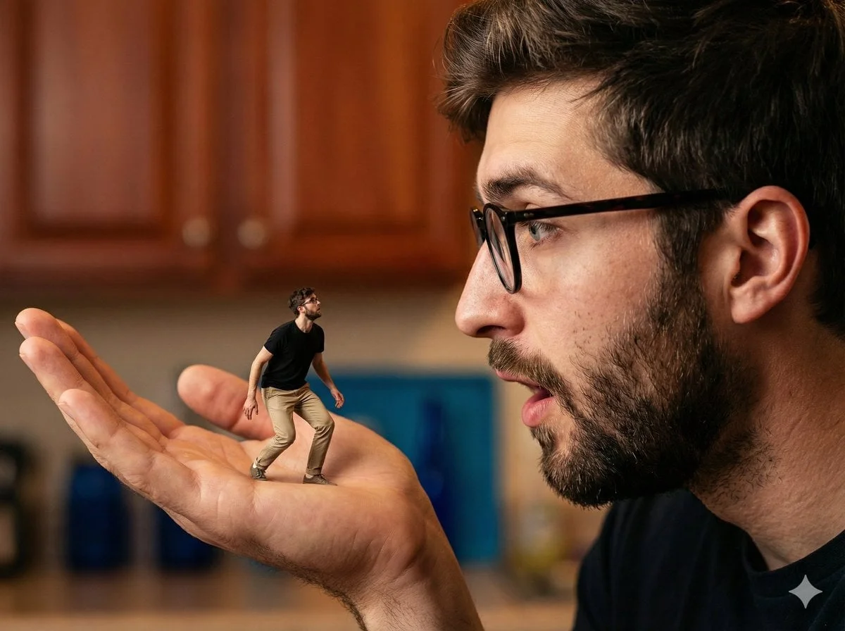 A hyper-realistic surreal composite shot utilizing