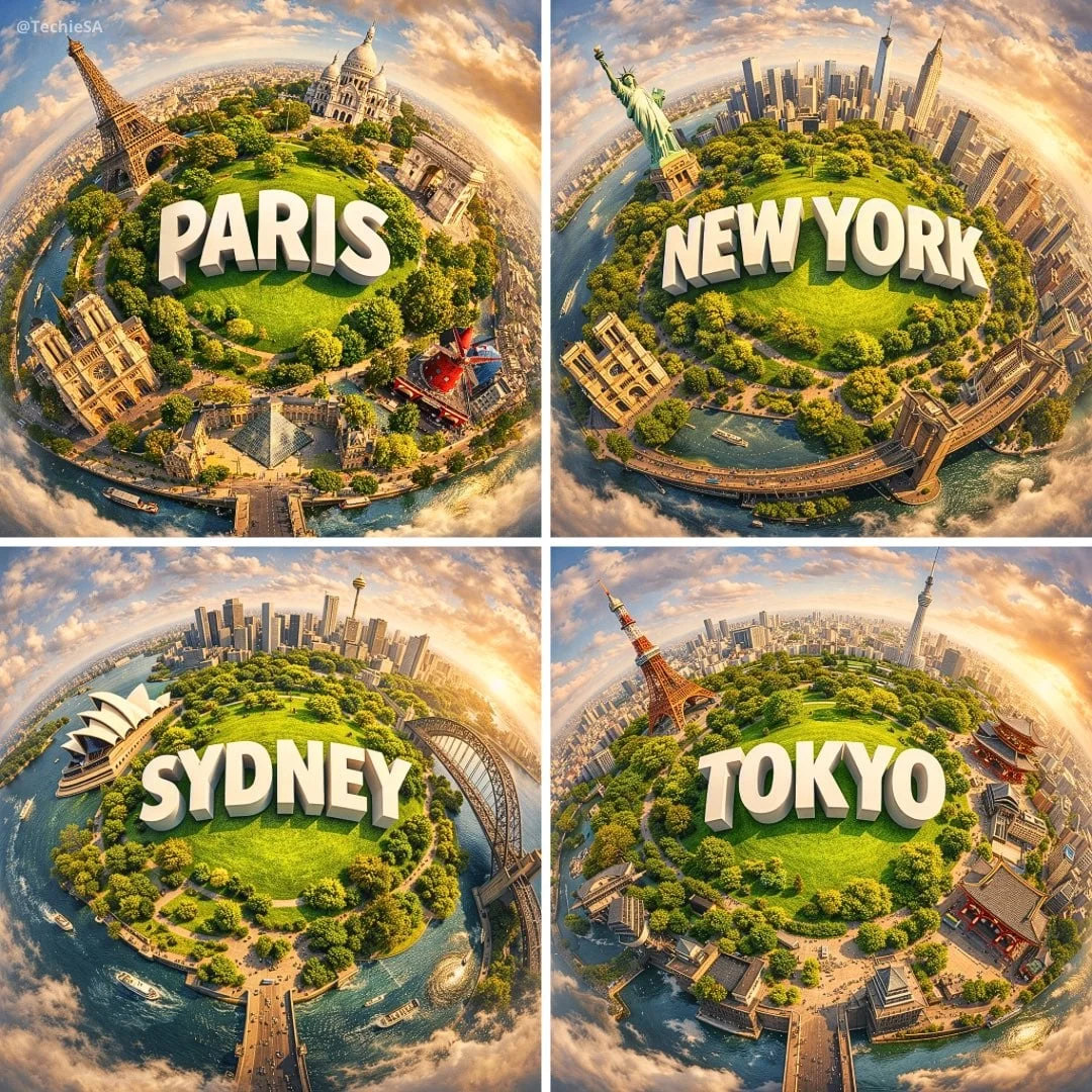 Create a hyperrealistic miniature planet showcasing