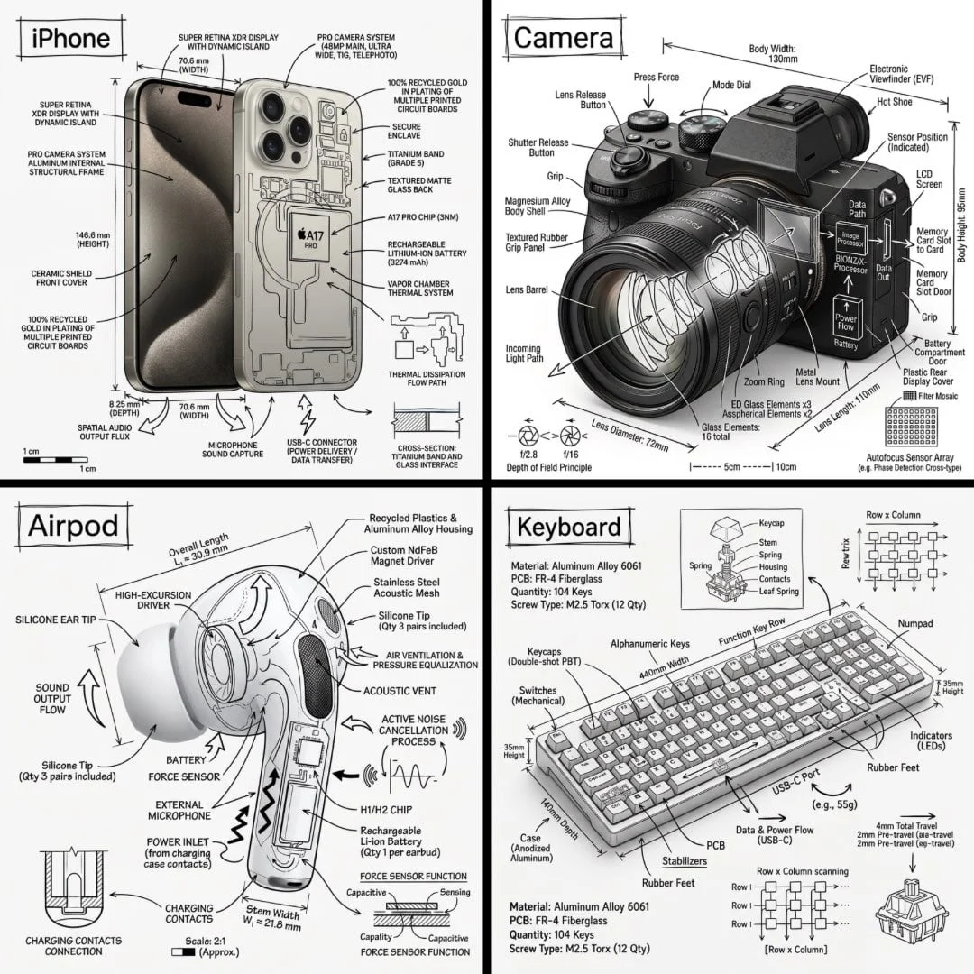 Create an infographic image of OBJECT combining a