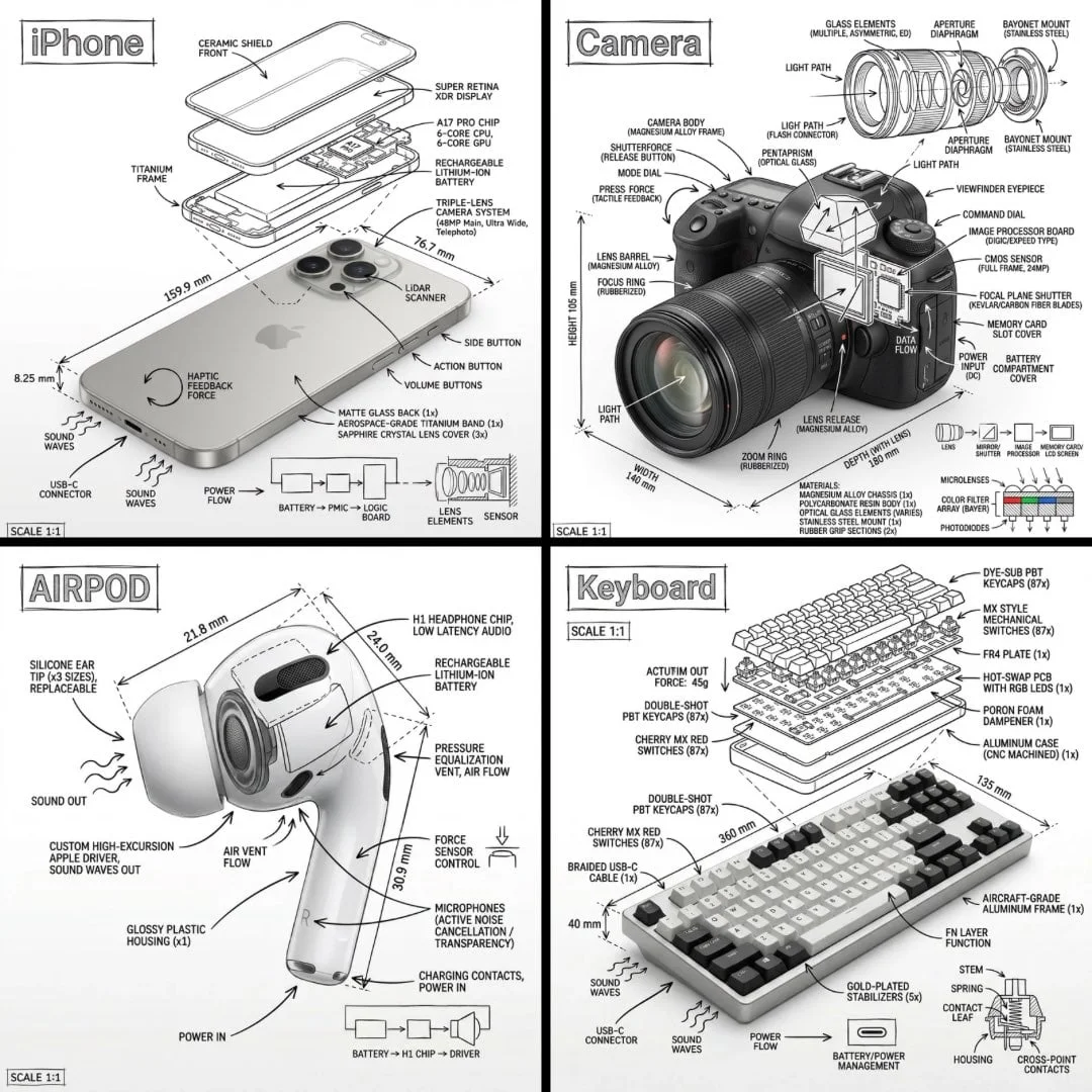 Create an infographic image of OBJECT combining a