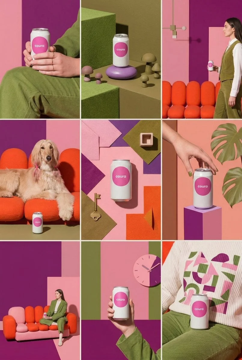Create a 9-image Instagram feed for this product in the