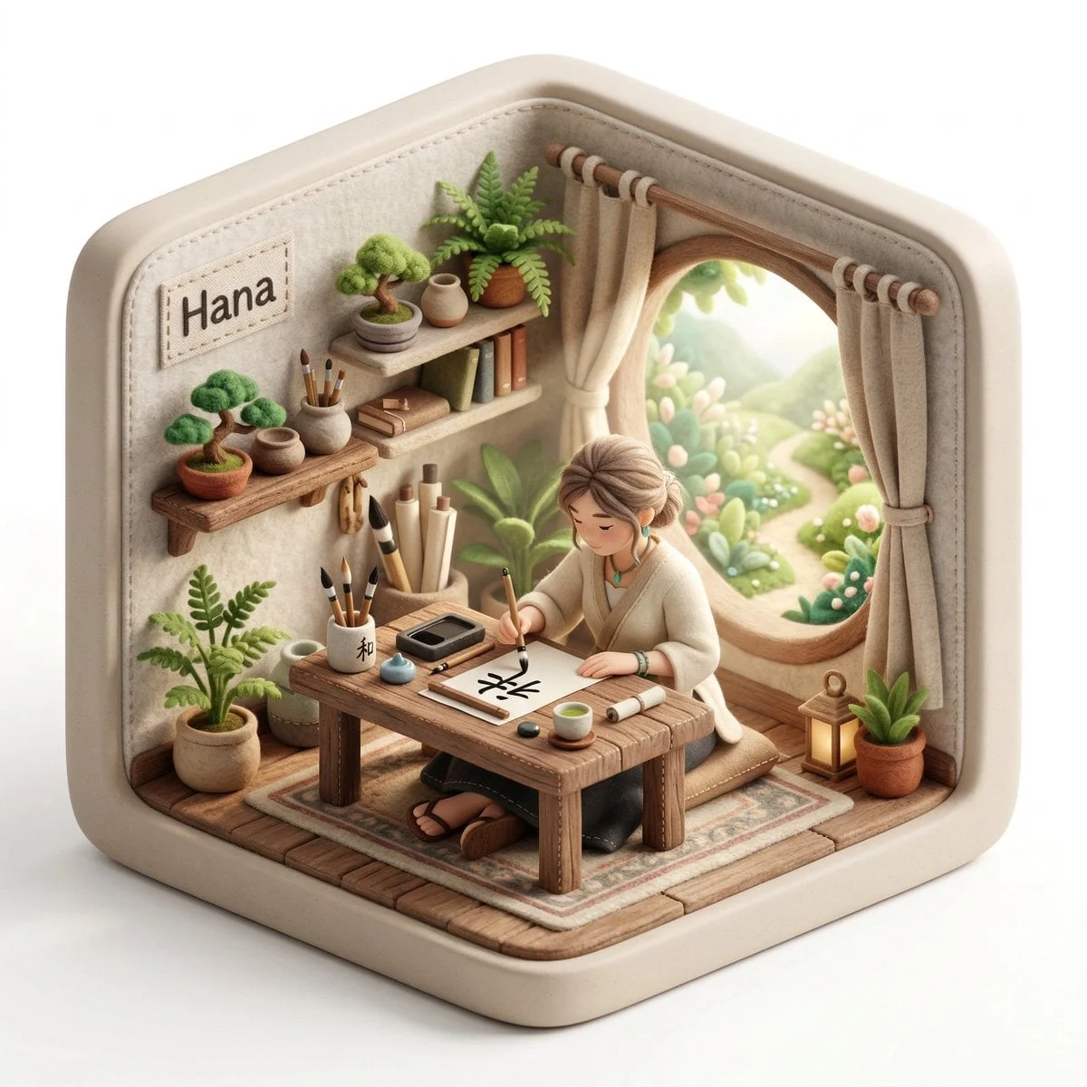 Create a 3D isometric diorama illustration of an