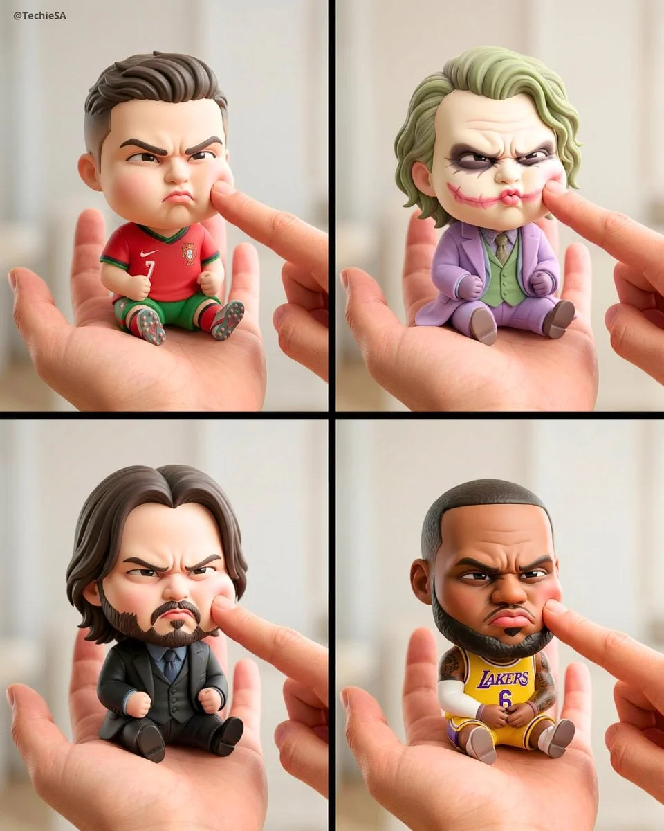 A mini chibi version of the character in the uploaded