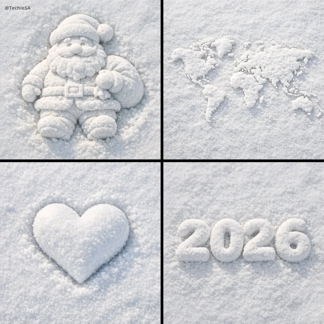 Create a 3D of OBJECT made of white snow