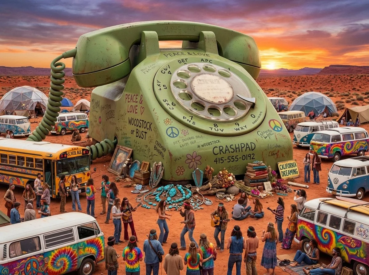 A ORDINARY OBJECT as a landmark on an epic journey