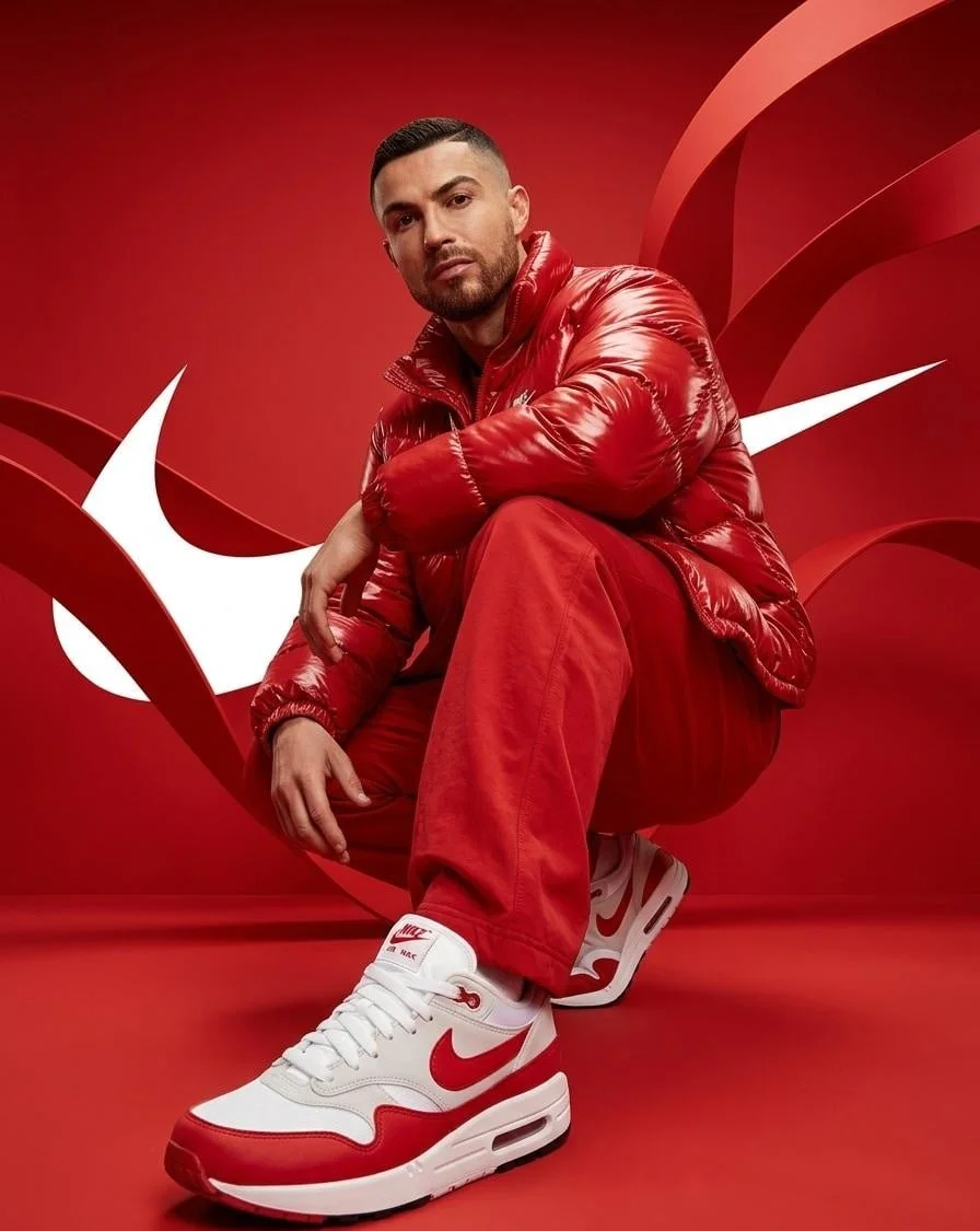 Person from the reference image with a fade haircut