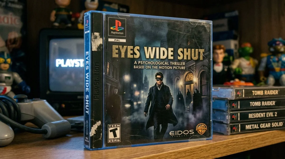 playstation 1 game case with a movie tie-in game that