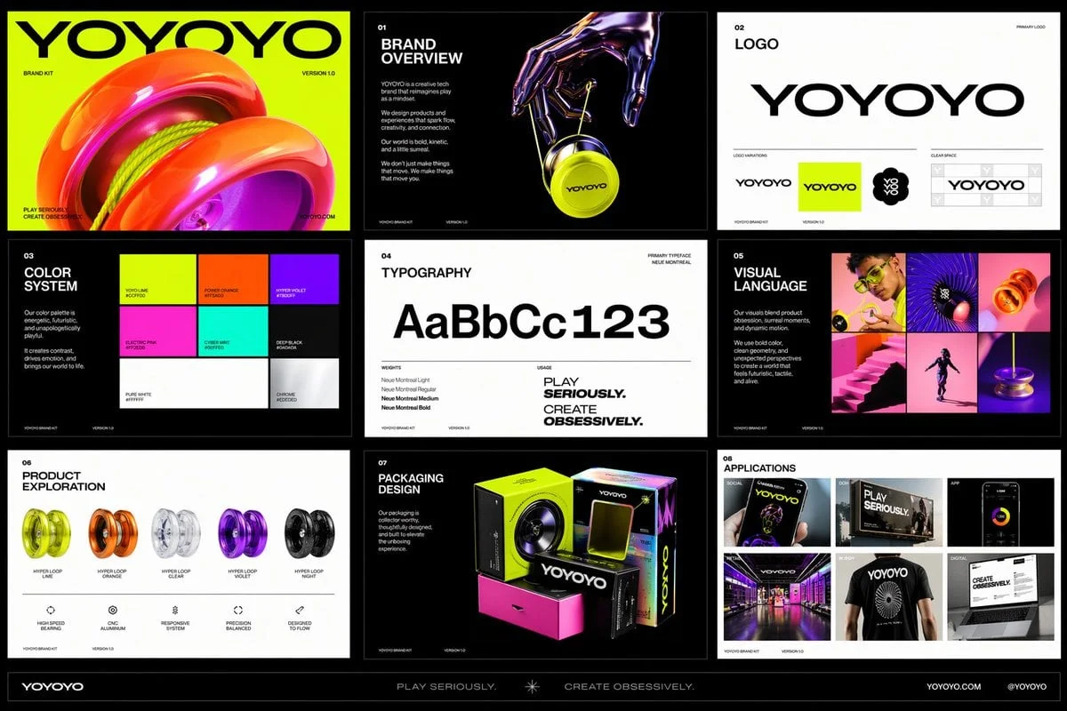 Create a polished multi-page multiple images brand kit