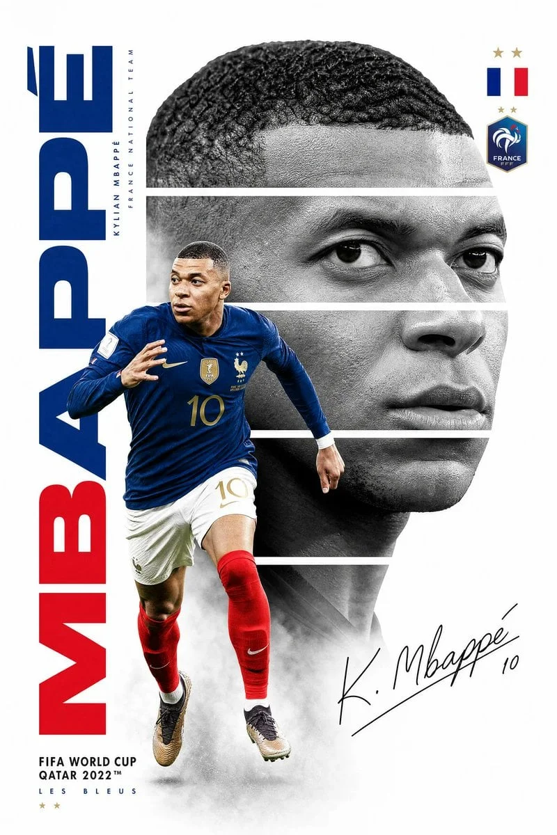 Create a premium FIFA World Cup poster design featuring