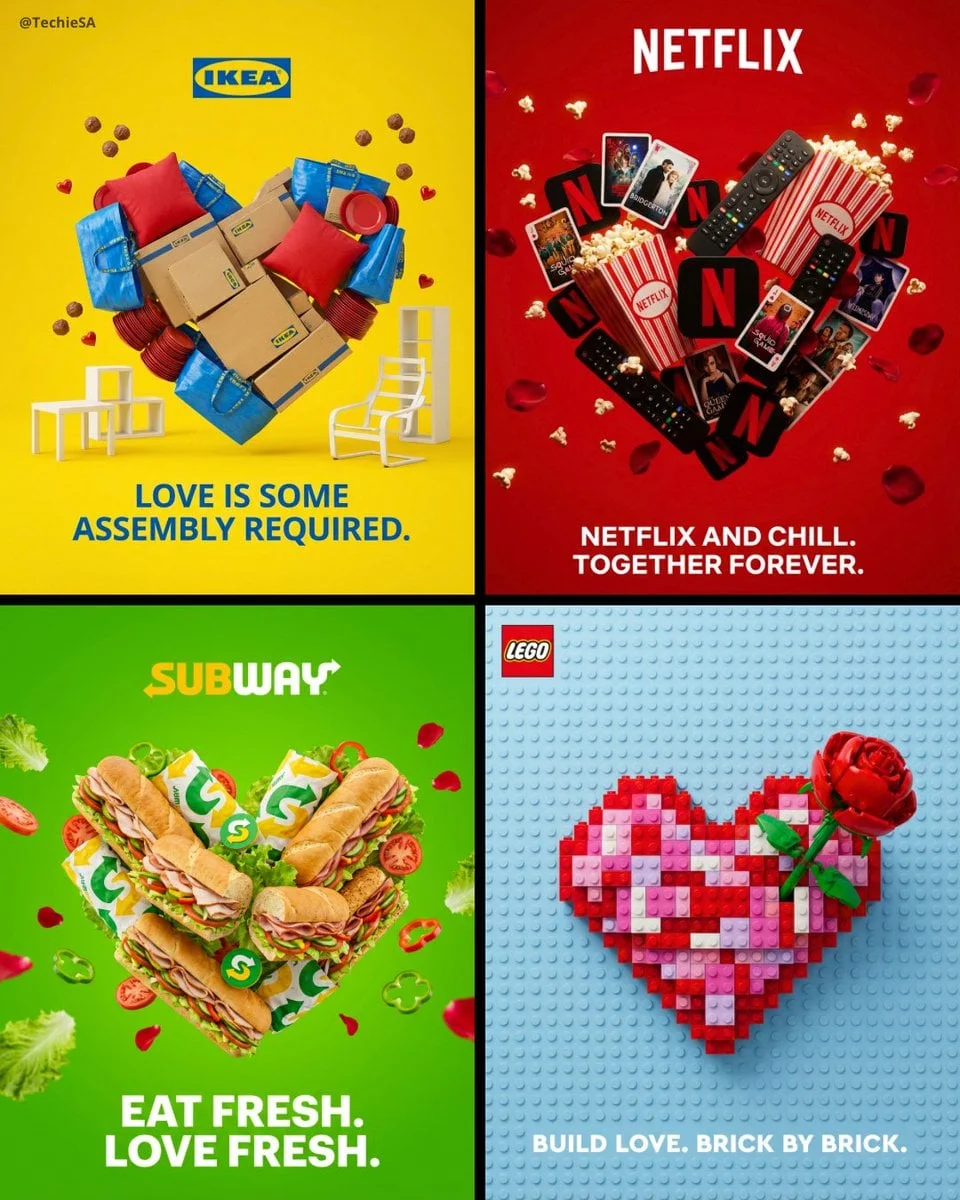 Create a professional Valentine s Day advertisement for