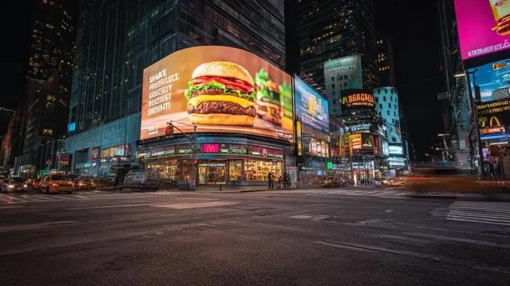Ultra-realistic cinematic night cityscape inspired by