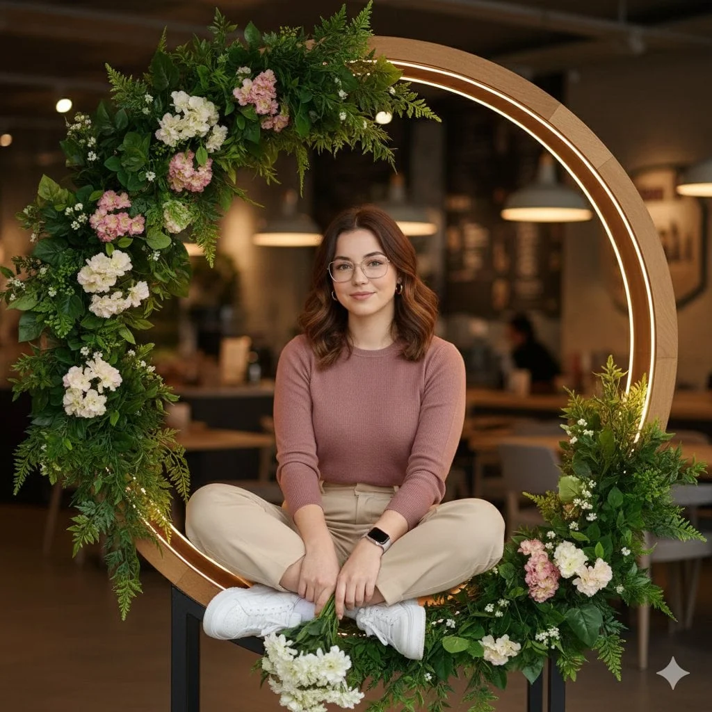 Create an ultra-realistic high-end lifestyle portrait