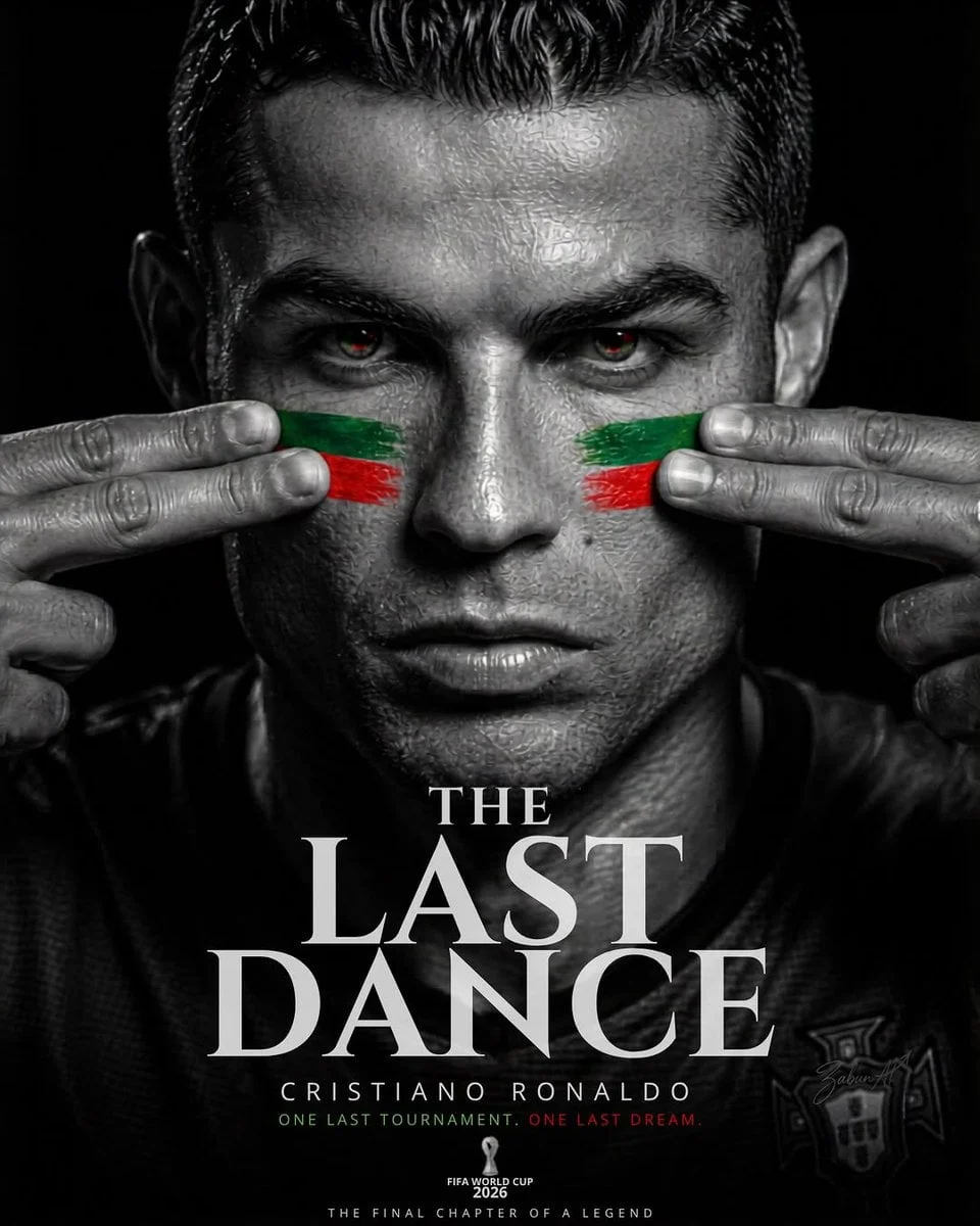 Ultra-realistic FIFA World Cup 2026 poster dramatic