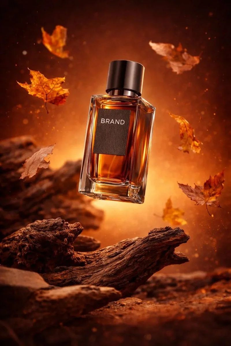 Ultra-realistic luxury perfume product shot 9 16 4K