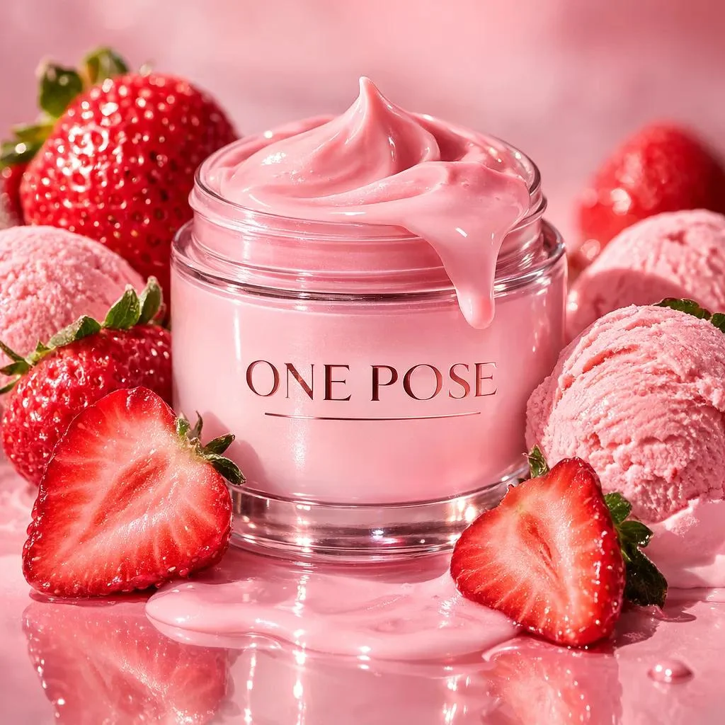 Ultra-realistic luxury skincare product photography