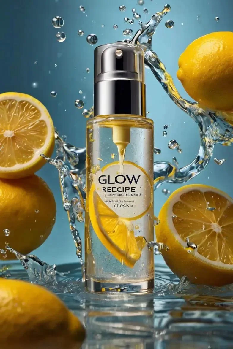 Ultra-realistic skincare advertising photography
