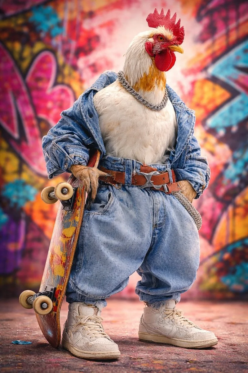 Ultra-realistic studio portrait of an anthropomorphic