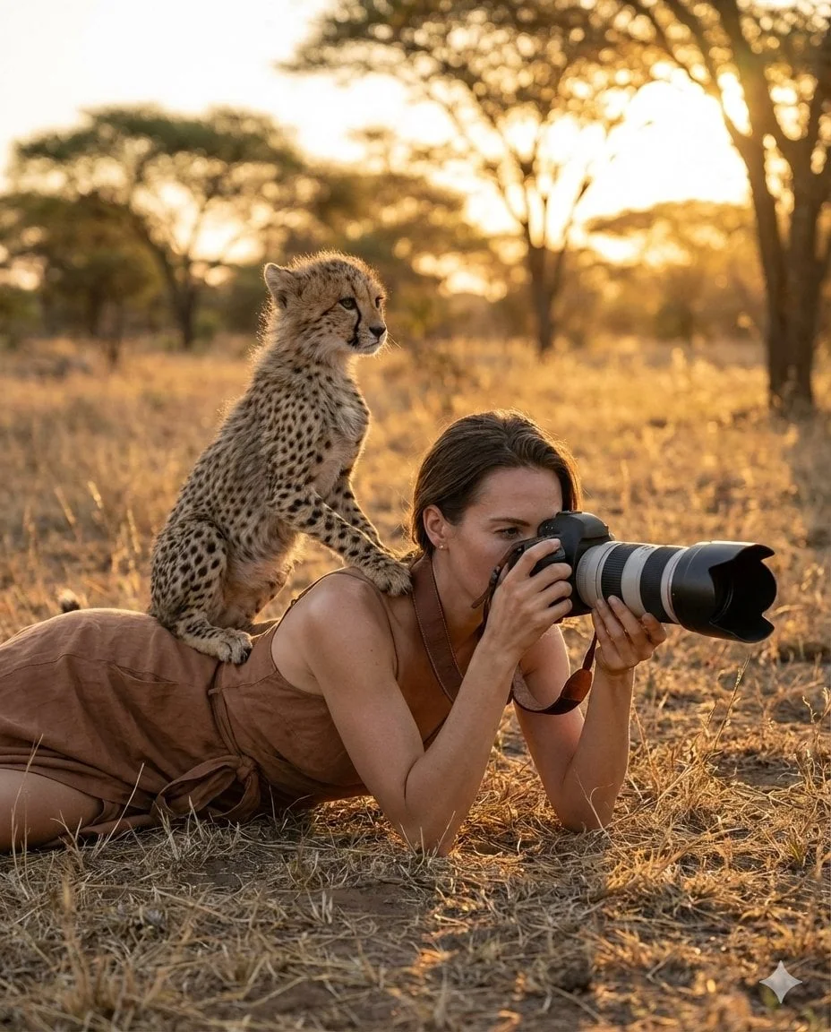 Ultra-realistic wildlife photography scene An elegant