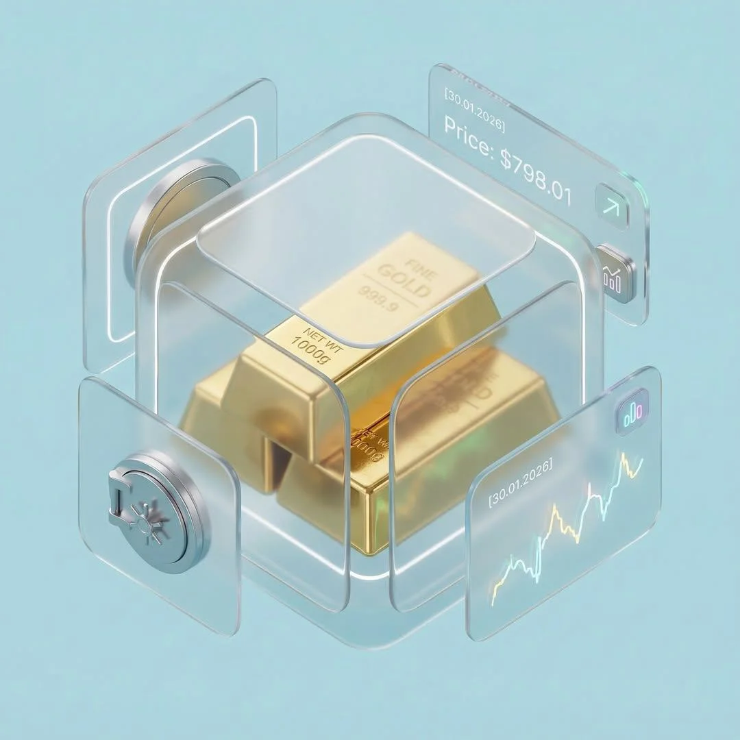 Refined 3D isometric composition 45 angle in a