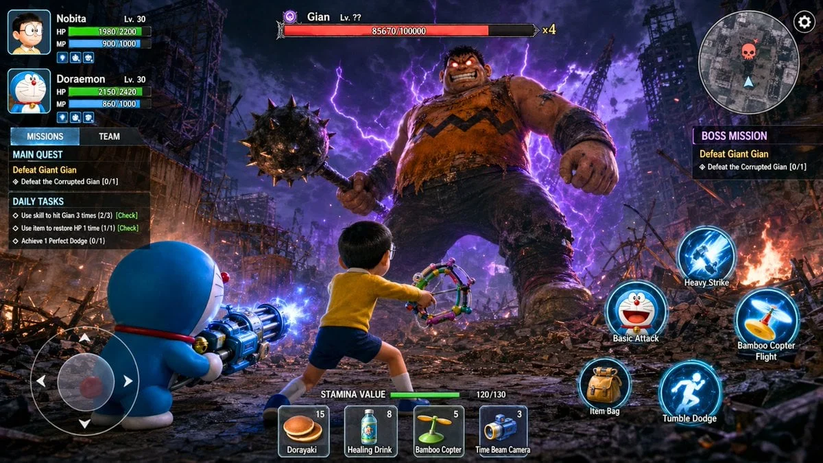 A high-resolution photorealistic 3D action RPG mobile