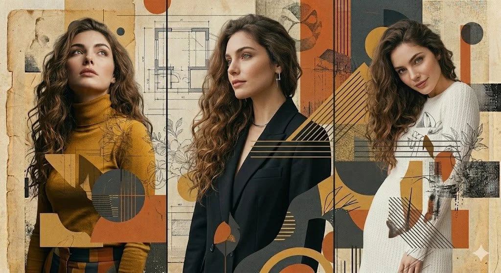 A high-resolution photorealistic three-panel