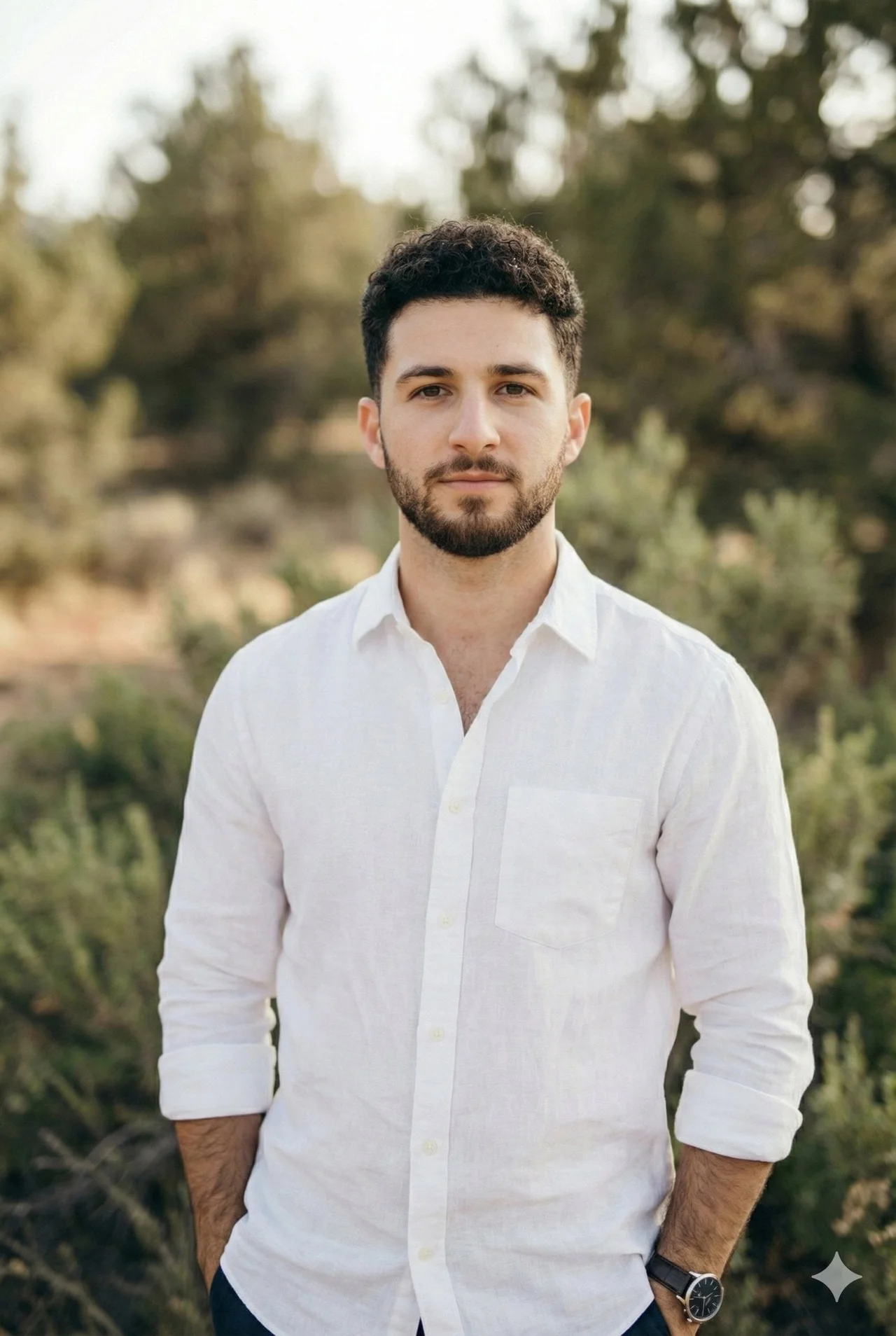 scene type outdoor portrait composition