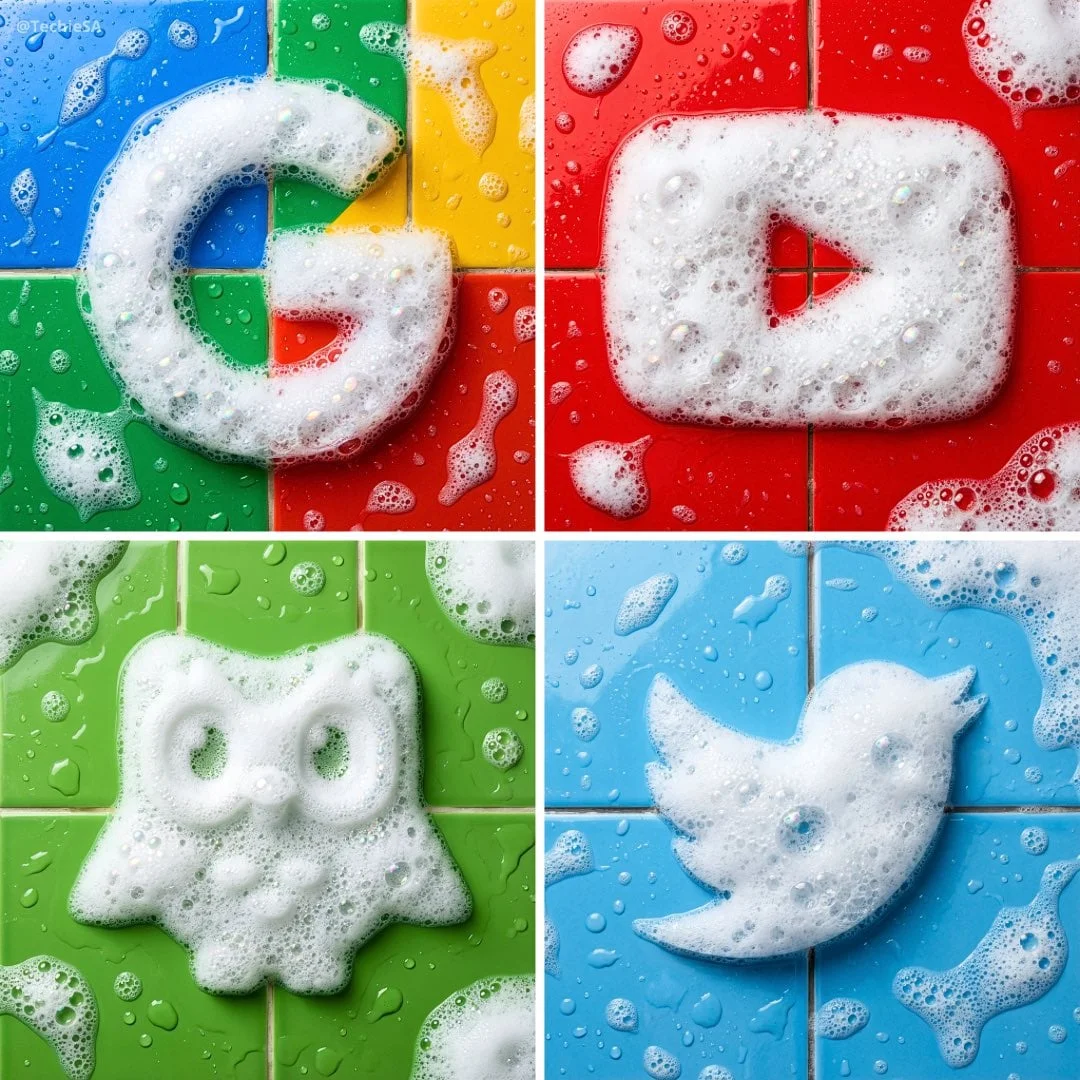Soap Foam Sculpture in the Exact Shape of the Uploaded Logo