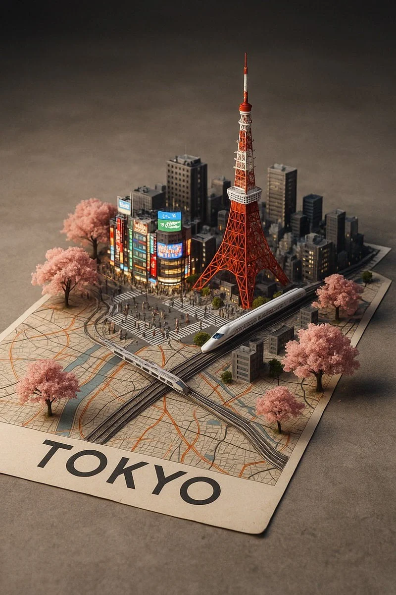 A street-style map of CITY NAME placed on a