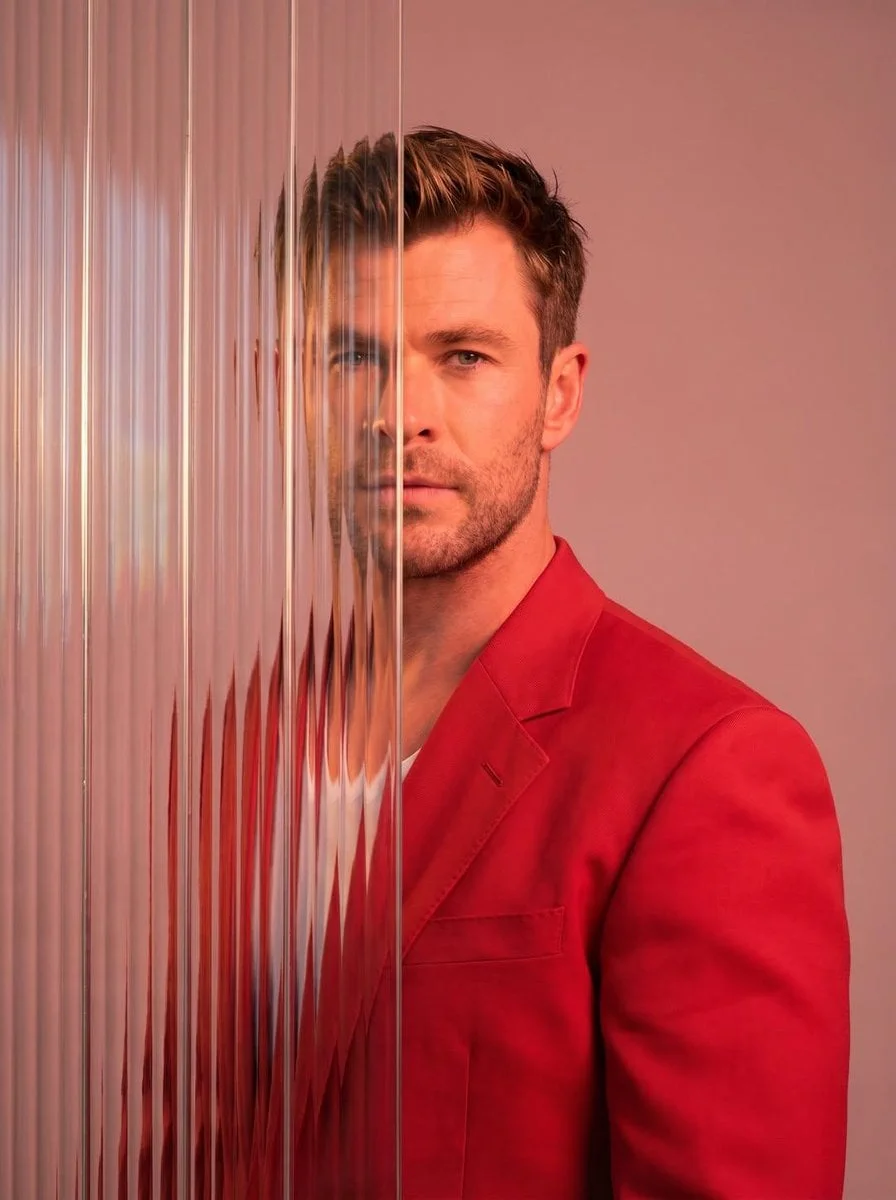 A striking editorial portrait photograph of a person